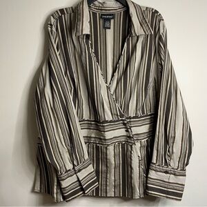 Women’s Plus Size Lane Bryant Striped Blouse